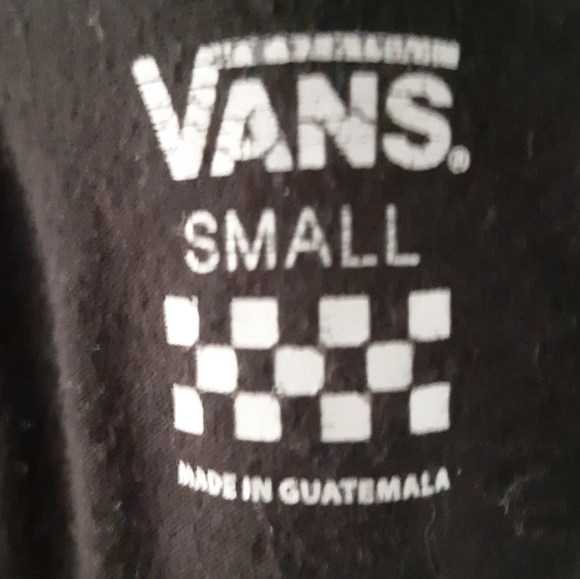 VANS black and white snap up logo sleeveless bodysuit Size small - Picture 5 of 7